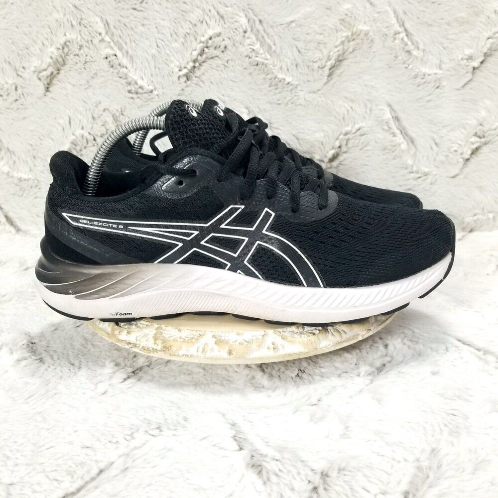 Asics Gel-Excite 8 Mens Size 9.5 Extra Wide Running Shoes Black 1012A916